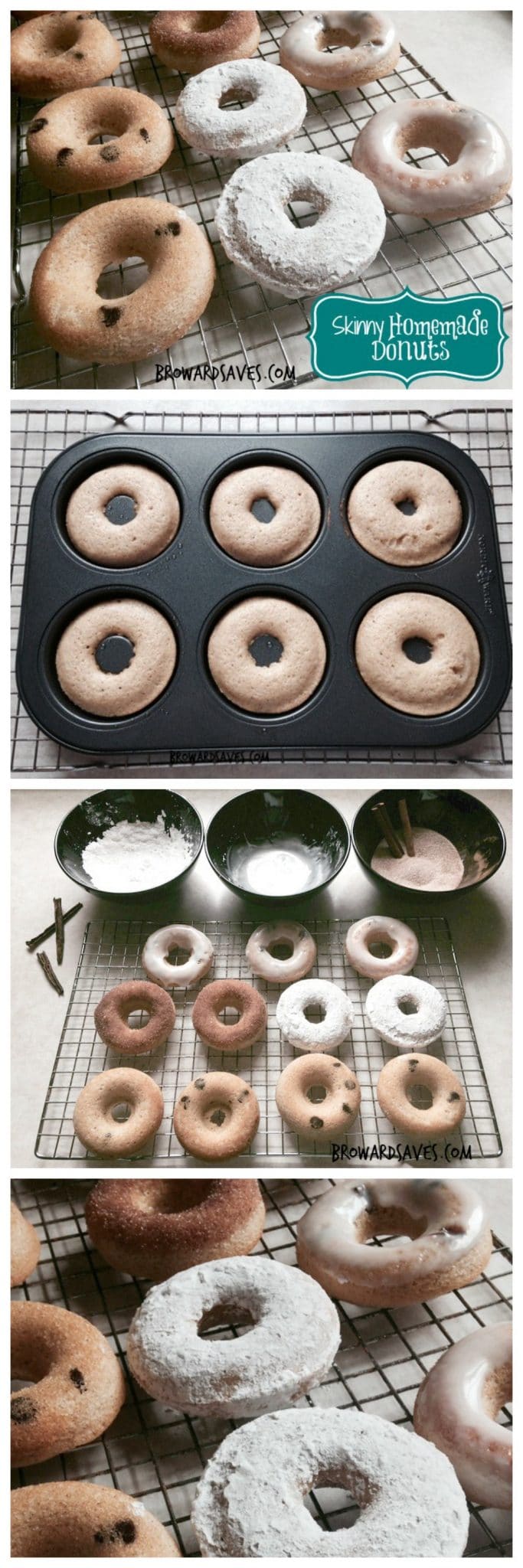 Easy to make and delicious! This Healthy Donut Recipe has only 60 calories and 1.1 grams of fat each. The perfect dessert on a diet! 