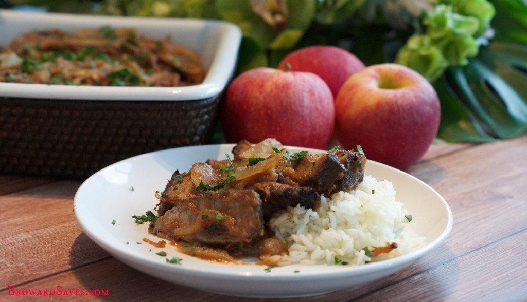 This amazing Apple Butter Brisket recipe is sweet, tender, and perfect for the holidays. Made with beer and roasted to perfection. It also feeds a crowd