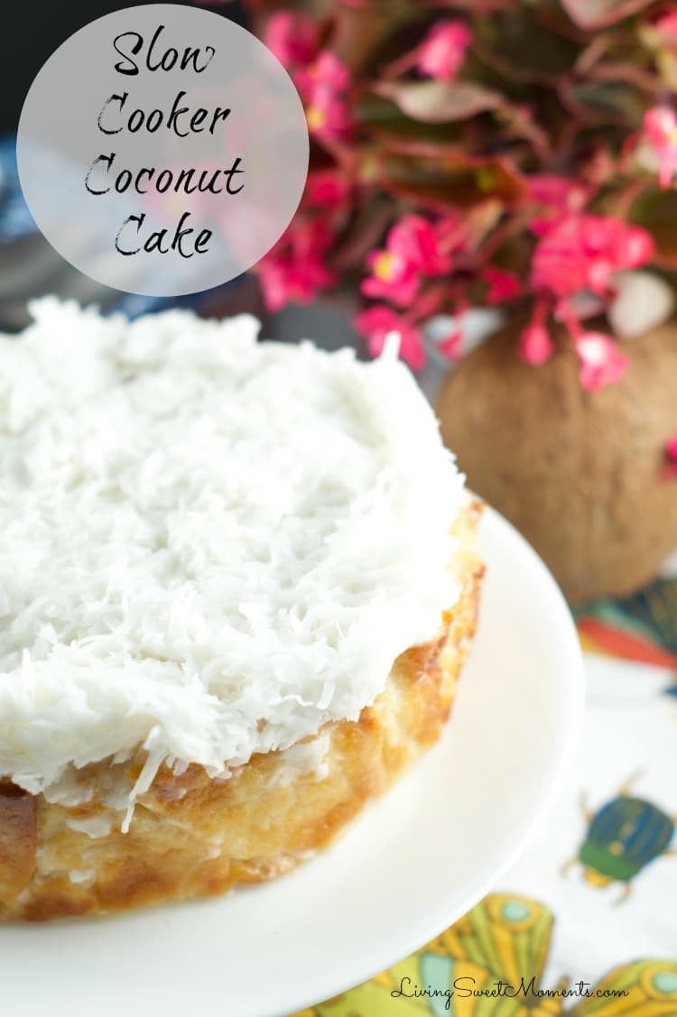 This Sinful Coconut Cake recipe is made in a slow cooker so it does not need any kind of babysitting at all. Perfect dessert for a busy celebration. Enjoy!