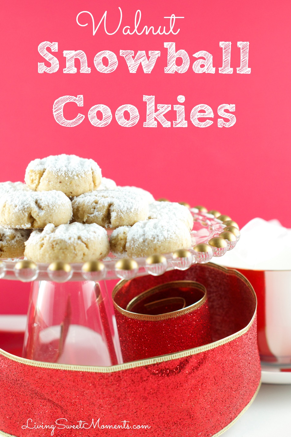 Vegan Walnut Snowball Cookies Recipe Living Sweet Moments