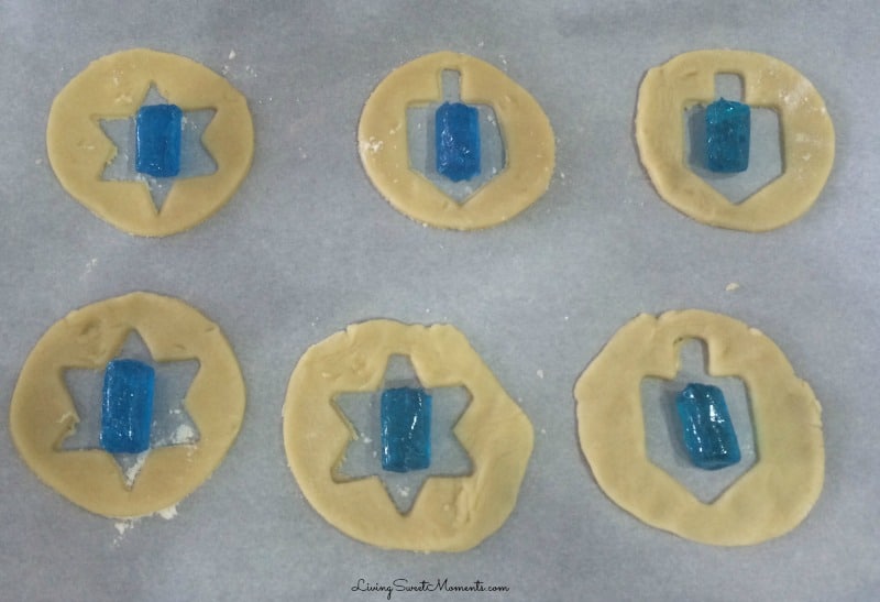 Delicious Hanukkah stained glass cookies. So easy to make and fun with kids! Create this delicious effect in few easy steps. Sweet, crumbly and oh so yummy.