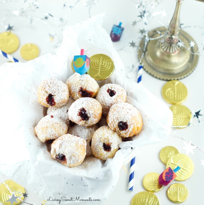 This Quick Jelly Donut Recipe is so easy and delicious! Takes 5 minutes from start to finish and the results are wonderful. Perfect for any celebration.
