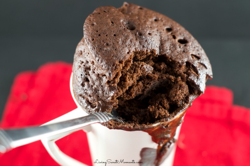 This delicious Microwave Nutella Mug Cake Recipe is made from start to finish in 5 minutes or less. Simple ingredients make this moist, chocolatey cake 