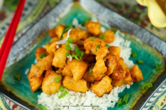 Sweet And Sour Chicken - An easy weeknight recipe that's super tasty. No need to order Chinese take-out anymore. This Chinese chicken recipe will be a fave.