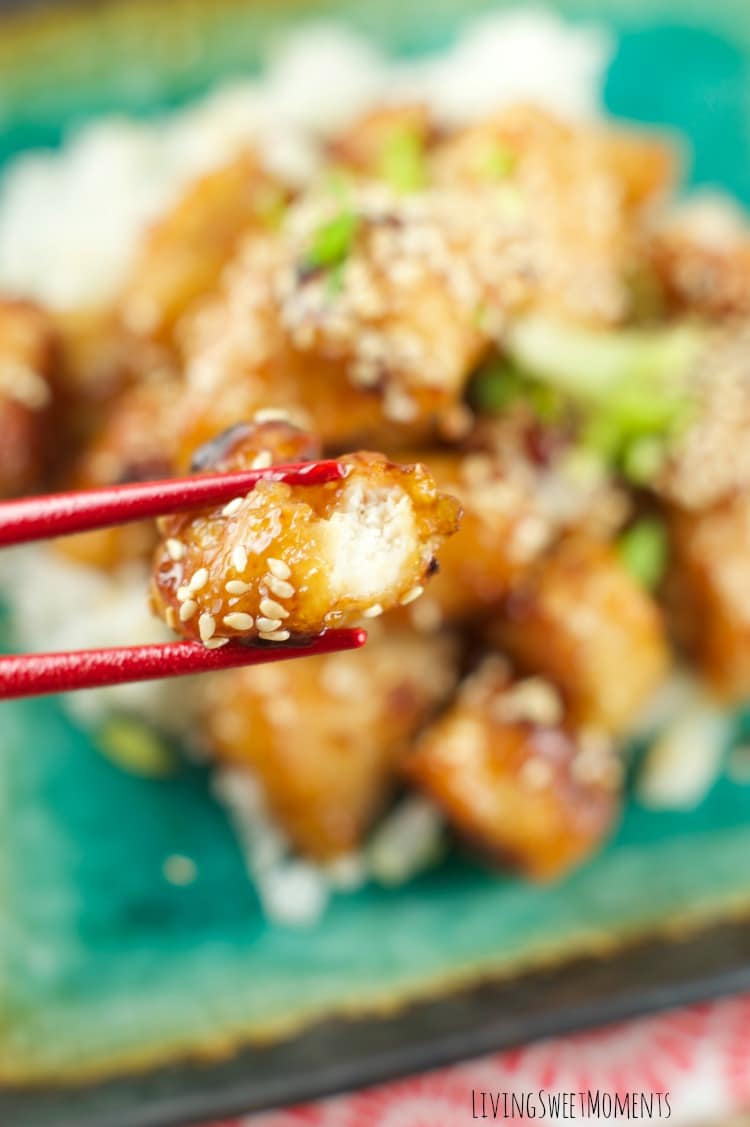 Baked Honey Sesame Chicken - Skip the Chinese take-out and try this easy homemade version instead. It tastes even better than your favorite restaurant dish