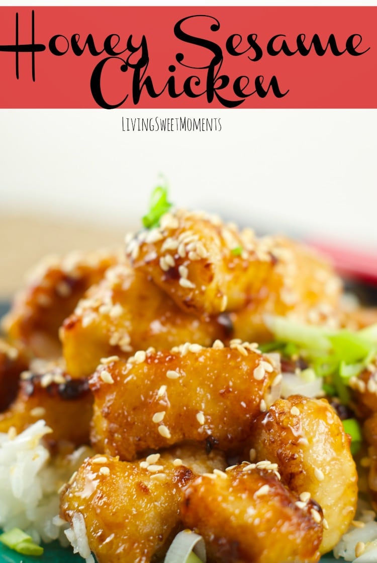Baked Honey Sesame Chicken - Skip the Chinese take-out and try this easy homemade version instead. It tastes even better than your favorite restaurant dish