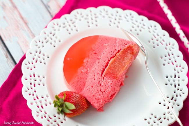 Magic Strawberry Jell-O Cake - Only 5 ingredients. this easy no bake summer cake magically creates 3 layers of flavors that your family will love. Super yum