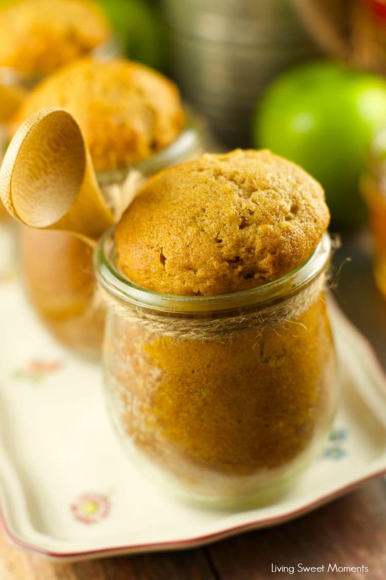 Apple Honey Cake In A Jar: celebrate rosh hashanah with these delicious & moist apple honey cakes in a jar. Give them out as gifts or serve them for dessert