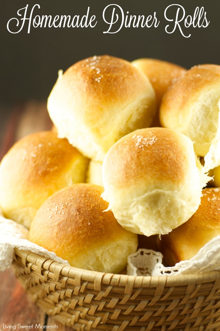 Homemade Dinner Rolls Recipe - These quick homemade dinner rolls are easy to make, soft, fluffy and delicious. This is the best rolls you will every try!