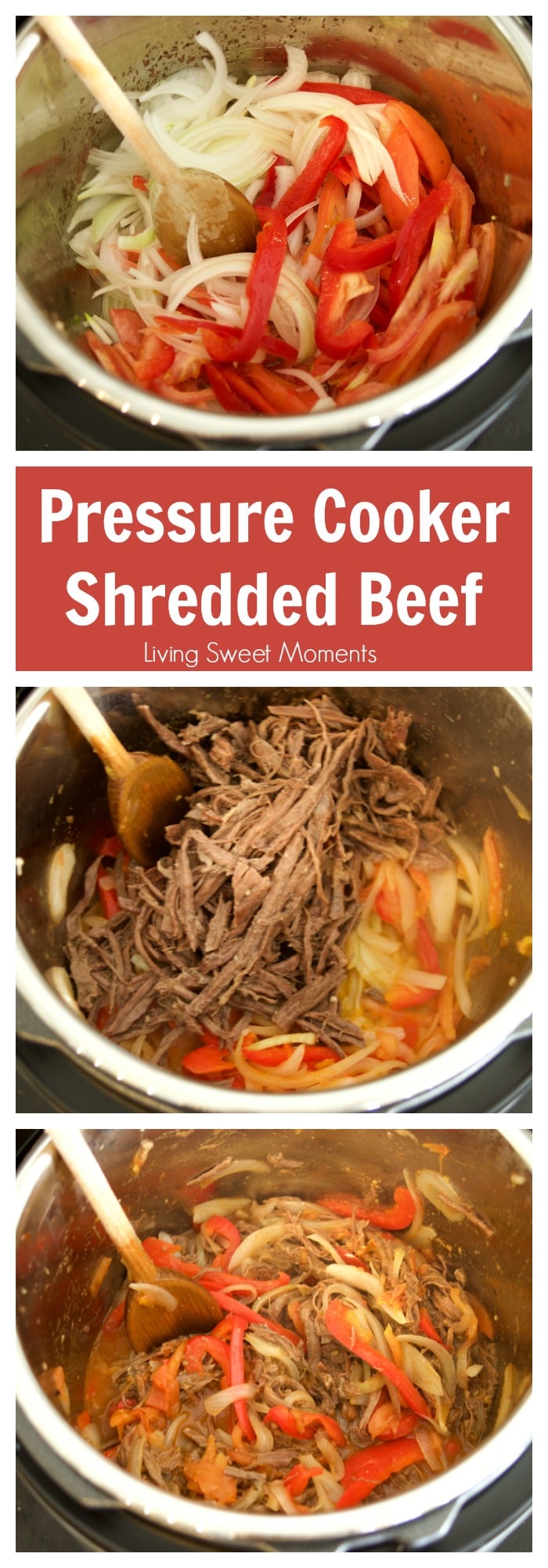 This Venezuelan Shredded Beef (carne mechada) is ready in no time using the Instant Pot pressure cooker. The perfect quick weeknight dinner idea! 