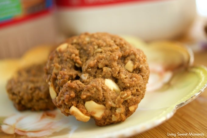 This Easy Peanut Butter Cookies recipe is made without flour or oil/butter but a healthier cookie recipe. It is chewy and delicious. Kid friendly too! Enjoy