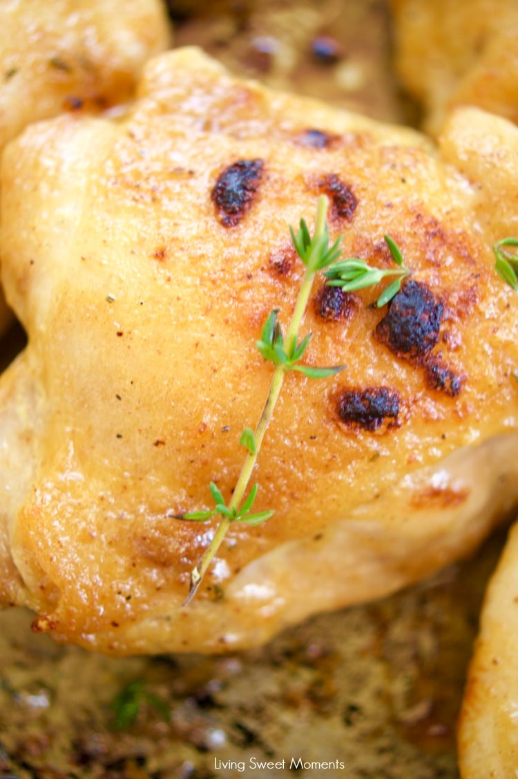 This easy and delicious Maple-Mustard Chicken Thighs recipe is broiled to perfection and made in 15 minutes or less. Perfect for a quick weeknight dinner. 