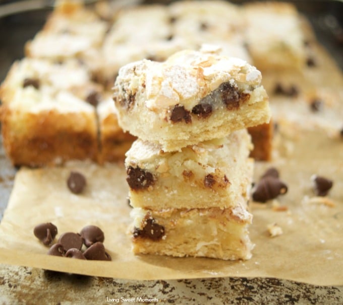 This delicious St. Louis Gooey Butter Cake Recipe is easy to make and has chocolate and coconut in the middle for extra flavor. The perfect summer dessert! 