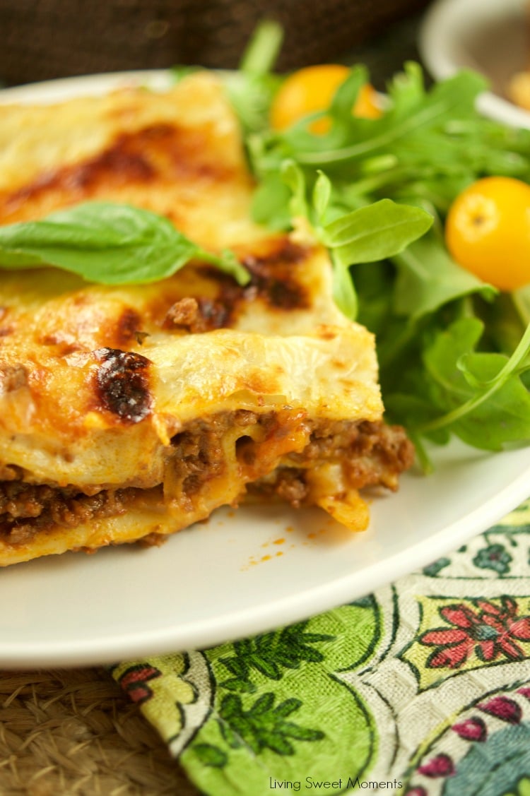 This Authentic Italian Lasagna Recipe made is by layering noodles with bolognese sauce, cheese, and bechamel. Delicious for dinner and celebrations.