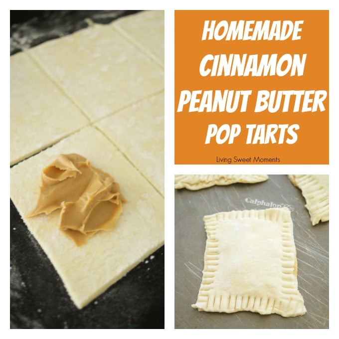 homemade cinnamon peanut butter pop tarts