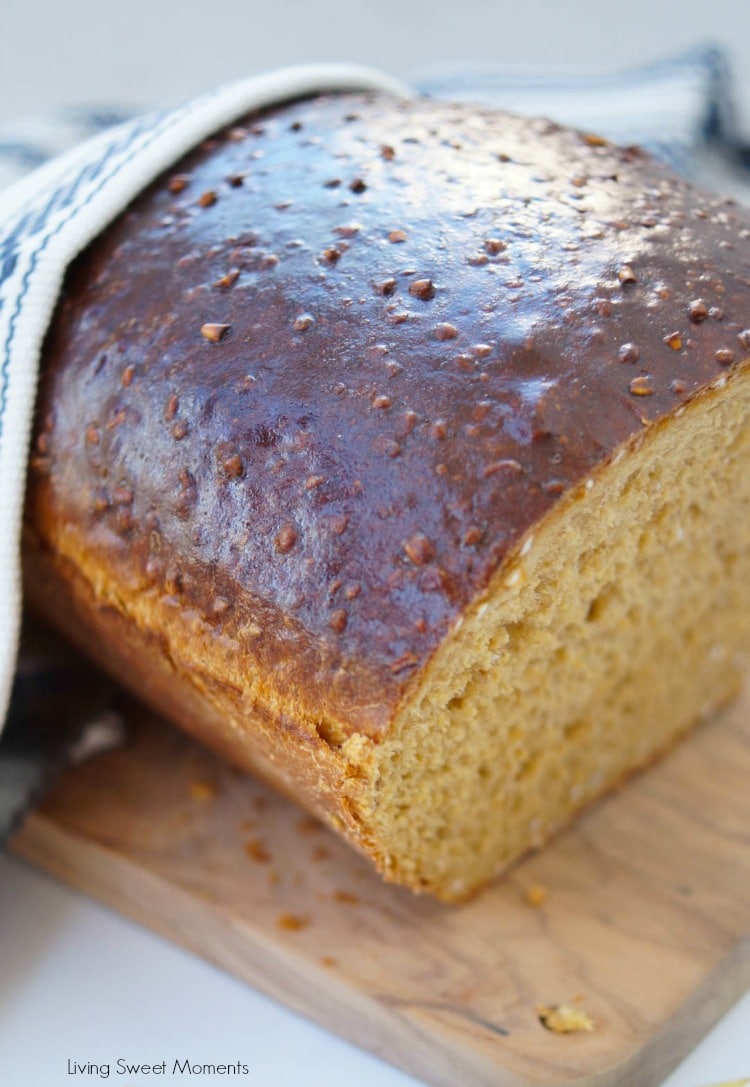 This easy and delicious Irish Oatmeal Bread recipe is made with steel cut oats, yeast, and molasses. Perfect for toast, sandwiches, & everything in between. 
