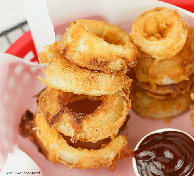 These Easy Buttermilk Onion Rings are battered and fried to perfection and make a delicious side dish to any meal. Serve with a tasty dipping sauce.