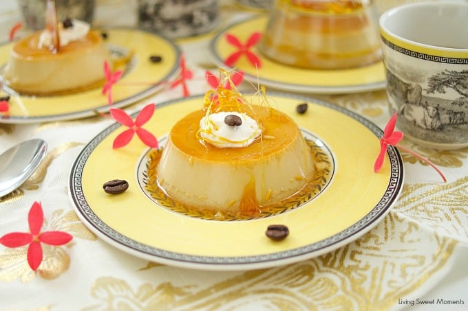 This easy coffee flan recipe is creamy and sweet with a nice java flavor for the coffee lovers. The perfect gluten free dessert for parties & celebrations.