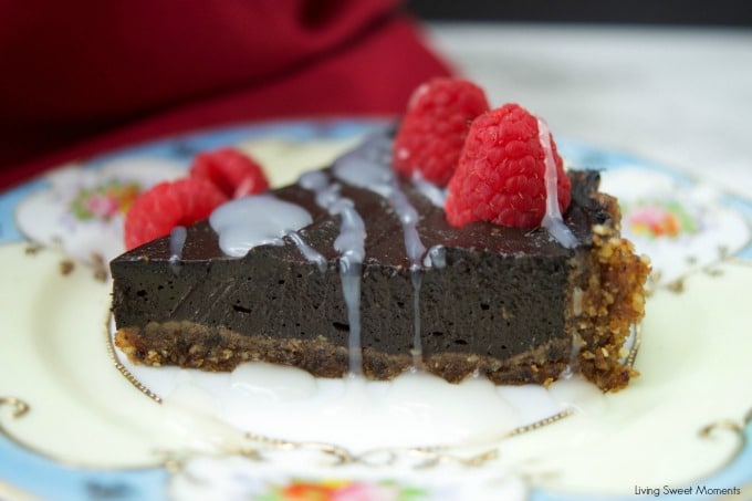 This no-bake decadent Chocolate Avocado Tart is vegan, gluten-free, easy to make and delicious. Enjoy the creaminess of the avocado with the cocoa flavor. 