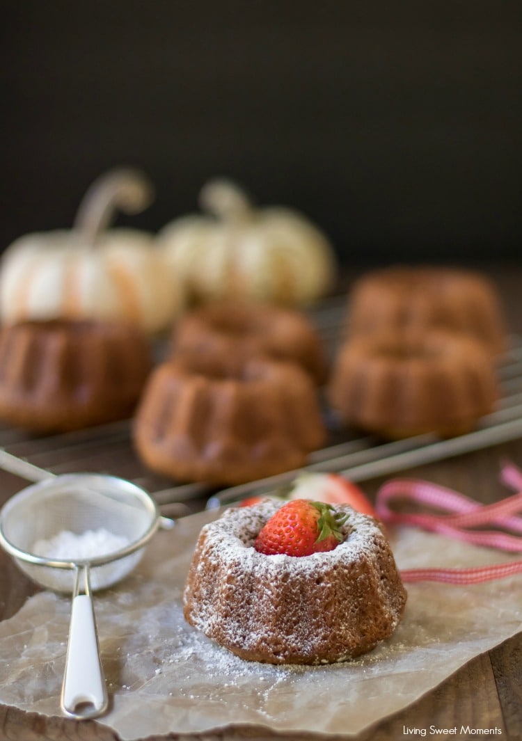 This delicious moist Mini Pumpkin Bundt Cake Recipe is the perfect elegant dessert for your Thanksgiving dinner or any other fall party. No frosting needed! 