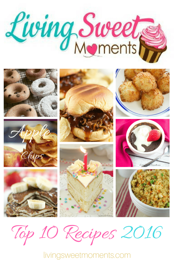 2016 has been an amazing year at Living Sweet Moments. Reviewing the top recipes 2016 has been fun discovering the recipes that made you come back for more!
