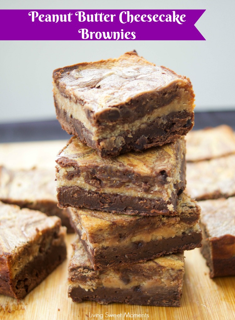 This soft and fudgy Peanut Butter Cheesecake Brownies recipe is super easy to make and perfect for dessert or snack. Enjoy 3 layers of chocolate goodness. 
