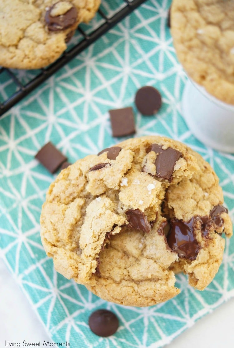 These amazing chewy Brown Butter Chocolate Chip Cookies have tons of butterscotch flavor, chocolate chunks and sea salt on top. The best cookie recipe ever! 3