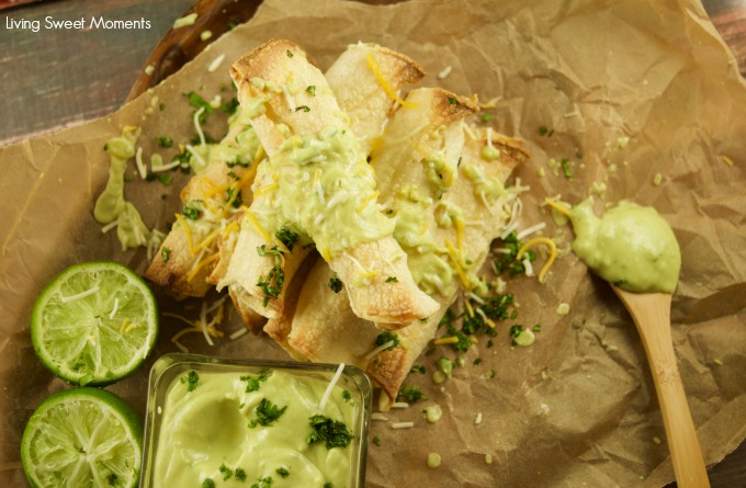 This delicious Baked chicken taquitos recipe is easy to make and yummy. The Chicken is baked with cheese and salsa verde sauce on a crispy tortilla for a quick weeknight dinner idea that the whole family will enjoy!