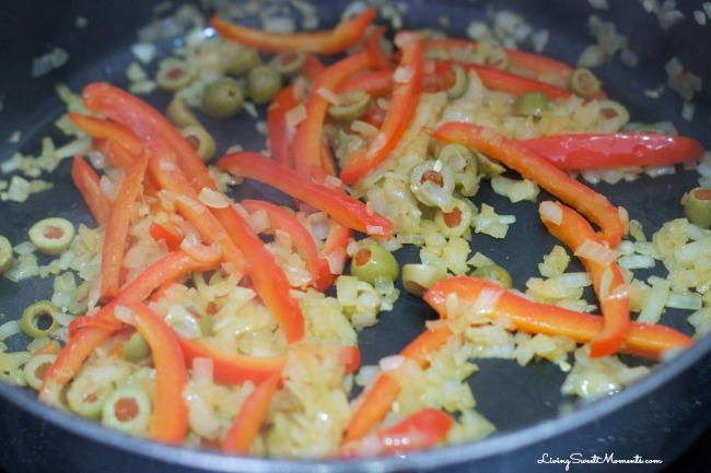 One Pot Spanish Chicken And Rice - Delicious and simple chicken dinner recipe flavored with saffron, veggies and stock that your family will love. I love it