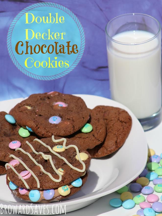Double Decker Chocolate Chip Cookie Recipe Made With M&M's Living