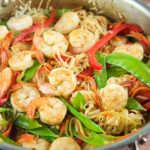 This tasty 15 Minute Shrimp Lo Mein recipe is super easy to make and requires few ingredients. The perfect quick weeknight dinner with an Asian twist.