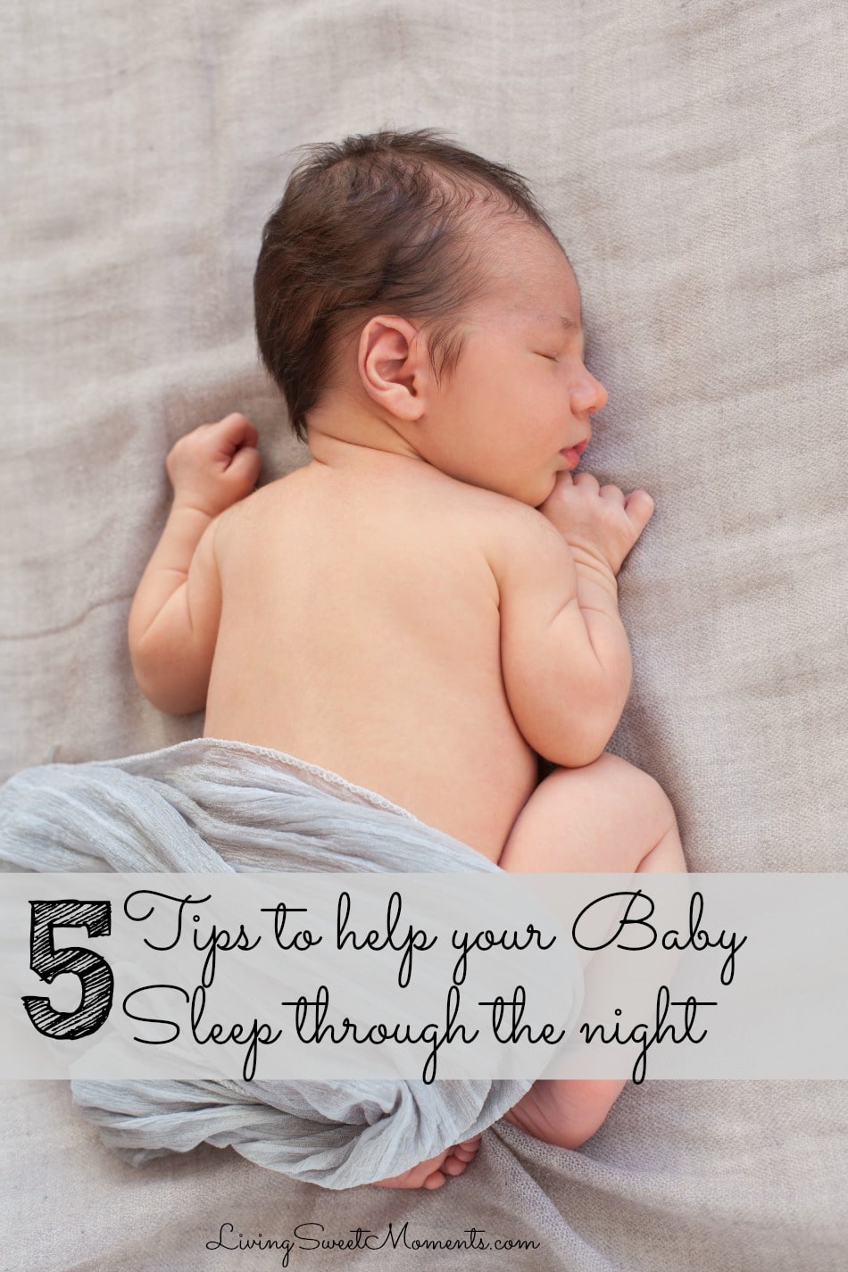 Here I present 5 proven tips to help your baby sleep through the night. Hopefully these easy tips will help your child ease off to sleep quickly and stay that way throughout the night.