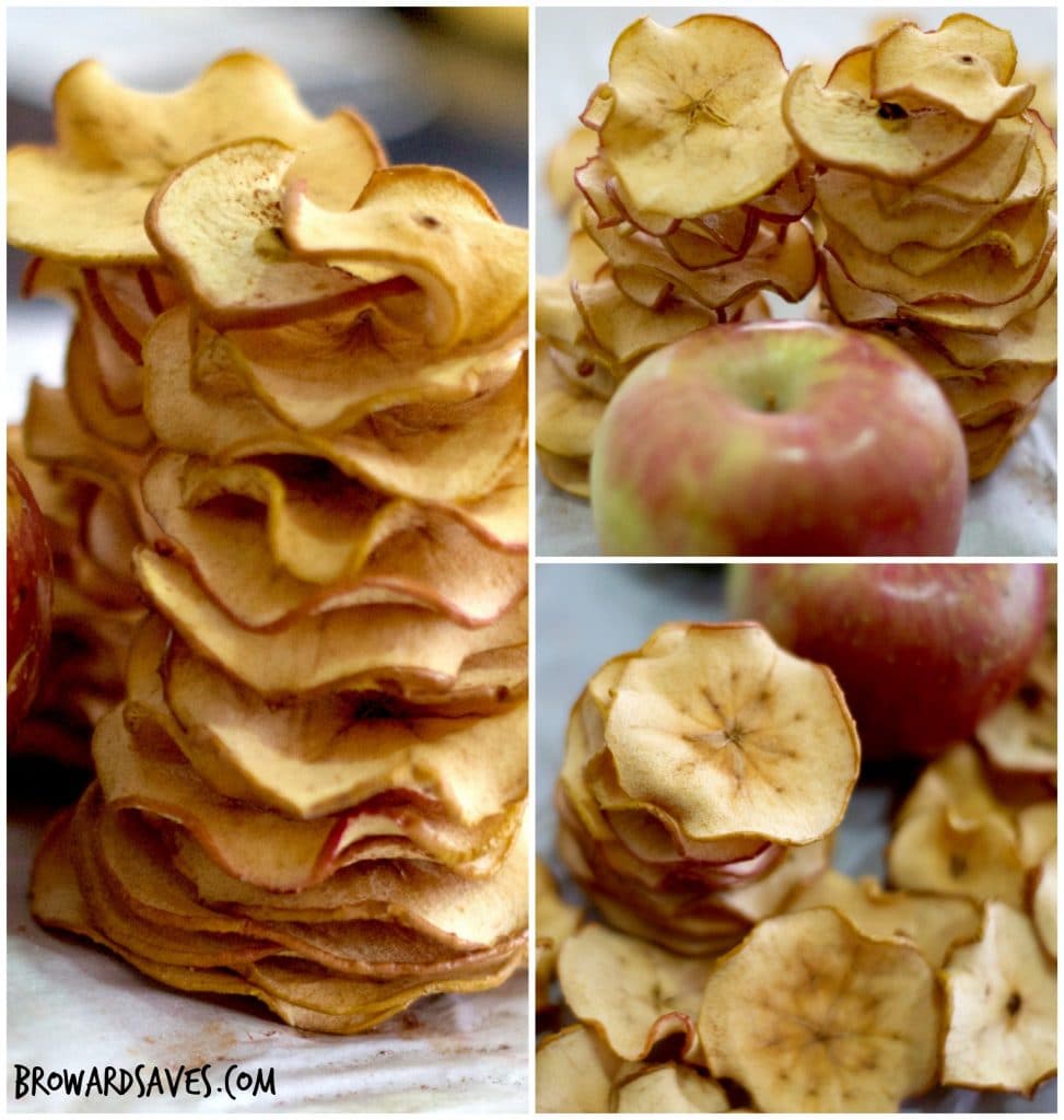 Crunchy Apple Chips - Made in the oven without the need of a dehydrator. Easy, healthy and super crunchy!