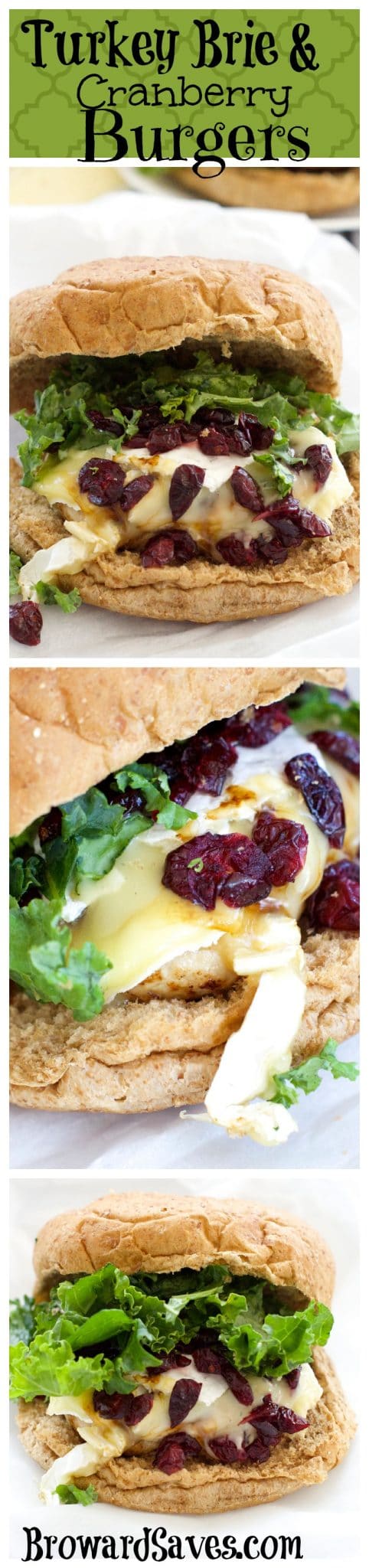 These delicious Turkey Burgers with Brie and cranberry cooks in 15 minutes or less. The perfect gourmet burger recipe to enjoy for lunch or dinner. 