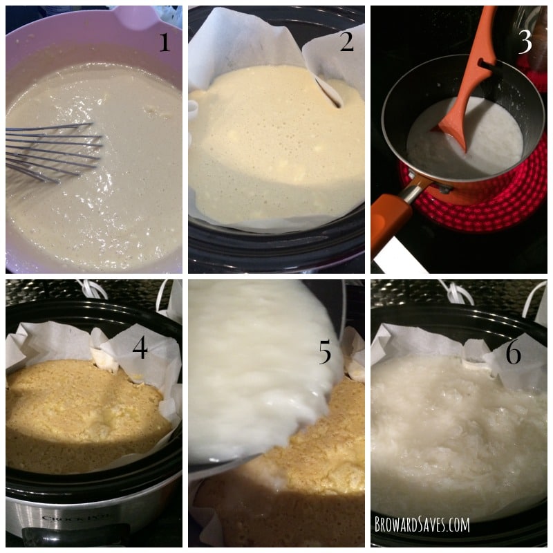 slow-cooker-coconut-cake-process