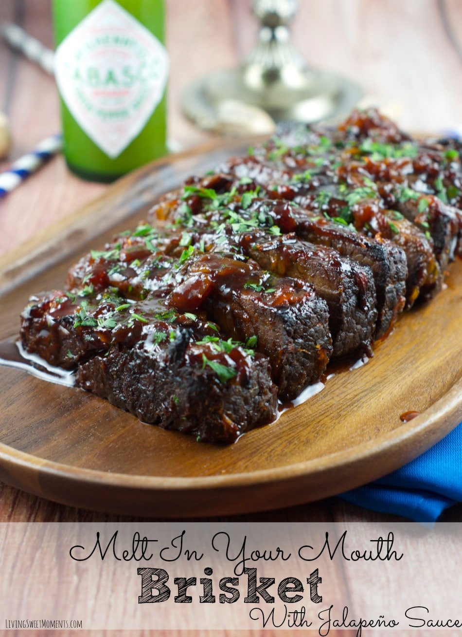 Jalapeño Brisket Recipe - This melt in your mouth Brisket is sweet with just a hint of heat. Delicious for dinner or any Holiday Occasion