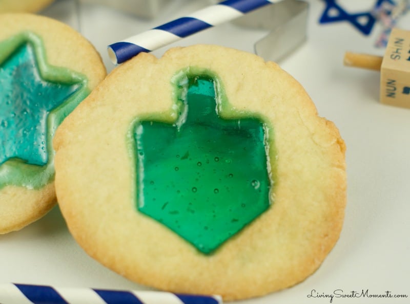 Delicious Hanukkah stained glass cookies. So easy to make and fun with kids! Create this delicious effect in few easy steps. Sweet, crumbly and oh so yummy.