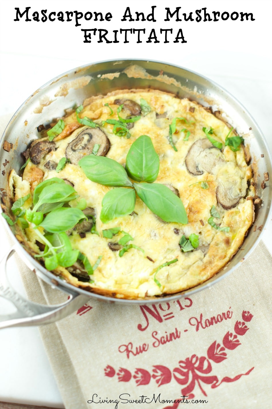 mascarpone and mushroom frittata recipe