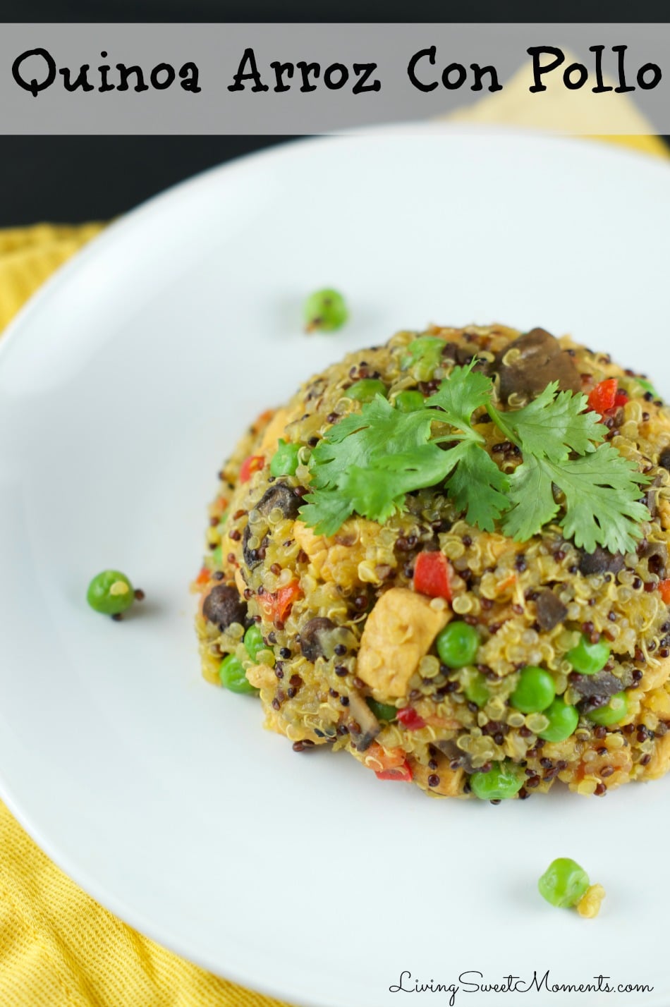 One-Pot Quinoa Arroz Con Pollo - Living Sweet Moments