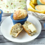 Banana Nut Muffins Recipe - They makes delicious, moist and sweet muffins. The secret is the use of sour cream in the batter. It gives them tons of flavor.