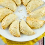 cheese bourekas recipe - So easy to make and delicious. The dough puffs up and becomes extra flaky with a smooth cheese filling that's amazing. Perfect appetizers for entertaining.