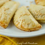 cheese bourekas recipe - So easy to make and delicious. The dough puffs up and becomes extra flaky with a smooth cheese filling that's amazing. Perfect appetizers for entertaining.