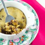 Chocolate Chip Cookies in a mug - Just 45 seconds is all it takes in the microwave to make this fudgy cookie that will just melt in your mouth. The best mug recipe ever!