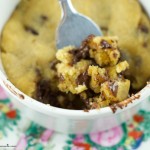 Chocolate Chip Cookies in a mug - Just 45 seconds is all it takes in the microwave to make this fudgy cookie that will just melt in your mouth. The best mug recipe ever!