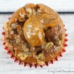 Banana Caramel Muffins - Gluten free muffins made in the blender! Just 5 ingredients are needed to make the moistest and most delicious muffins you will ever try.