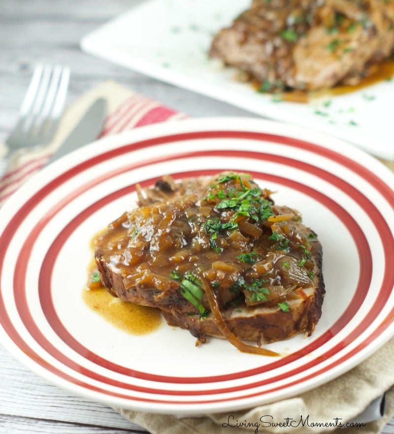 Slow Cooker Balsamic Beef Roast - made with balsamic and coke, this roast (asado negro) is tender, flavorful and very easy to make. Perfect for entertaining. 