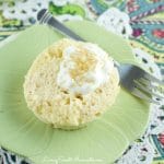 Baileys Irish Cream Mug Cake - moist, flavorful cake that's made in just 2 minutes. You can make it non-alcoholic using the Baileys Coffee Creamer. Perfect for a quick dessert.