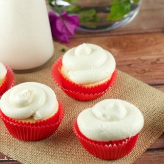 Irish Cream Cupcakes - These baileys cupcakes made from scratch are non-alcoholic, delicious, moist and very easy to make. They are topped with delicious baileys buttercream frosting.