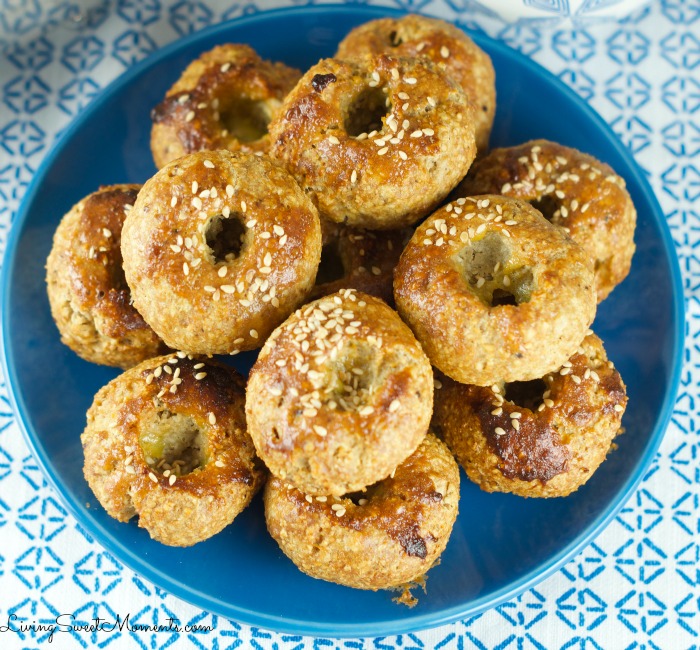 Passover Bagels - Super easy to make and delicious. These Passover rolls are sweet and savory with a sesame topping. Serve them warm on your Pesaj Seder