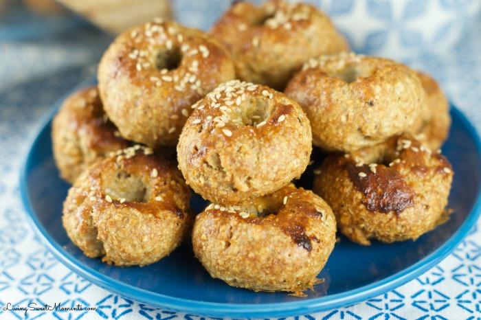 Passover Bagels - Super easy to make and delicious. These Passover rolls are sweet and savory with a sesame topping. Serve them warm on your Pesaj Seder